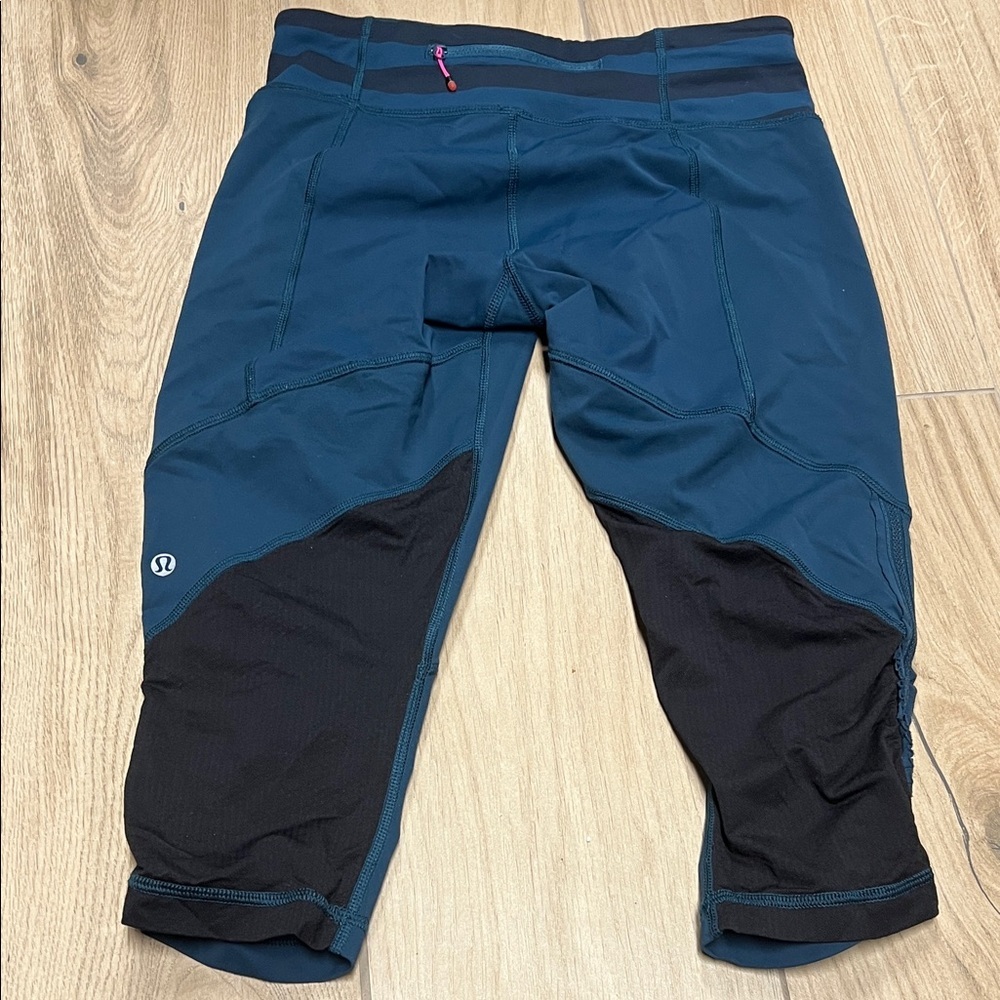 lululemon athletica run for your life Blue and Black Leggings - Picture 5 of 7
